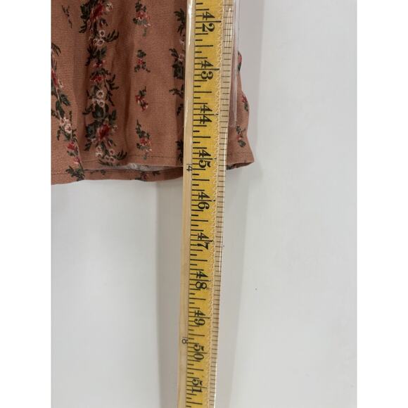 NWT Reformation Sigmund Dress 0 Floral Boudoir Midi Slit Long Sleeves Smocked - Picture 14 of 16